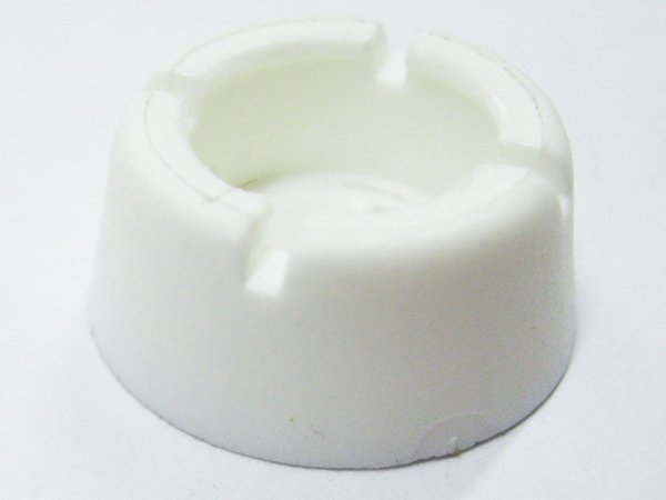 Snap button support white PVC