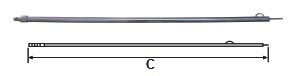 Puntal para avance C:1100 mm de longitud  T: Ø 22mm